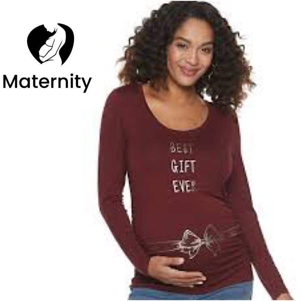 Maternity a:glow Long Sleeve Best Gift Ever Tee